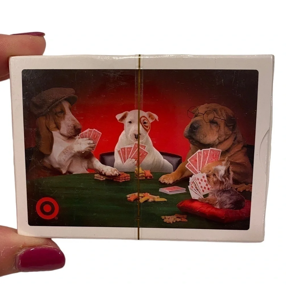 Target Dogs Playing Poker Cards NEW Collectible Bullseye the Dog